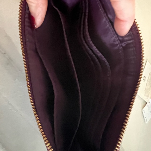 Coach Burgundy Patent Leather Wristlet/Wallet - Picture 5 of 5